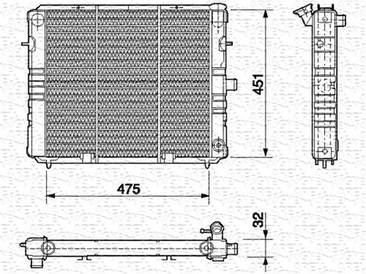 MAGNETI MARELLI Radiators, Motora dzesēšanas sistēma 350213575000